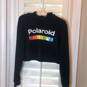Black Polaroid hoodie